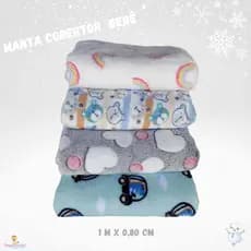 Manta Cobertor Bebe Infantil Soft para Berço Microfibra Antialérgica