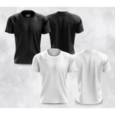 Kit 2 Camisas Masculina Lisa Básica Esportiva Dry Fit - Treino Academia