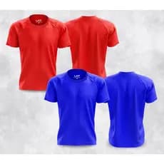 Kit 2 Camisas Masculina Lisa Básica Esportiva Dry Fit - Treino Academia