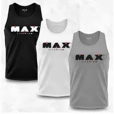 Kit Regatas Max Titanium Dry Fit - Academia - Treino - Crossfit - Musculação
