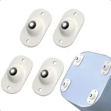 Kit 4 Rodinhas Rodízio Adesiva Esfera Giratórias Moveis 8kg