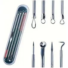 Extrator Removedor Cravo Espremedor Espinha - 4 Peças Estojo Tipo De Pele Todo Tipo De Pele