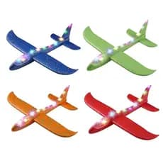 Aeronave planadora de espuma de poliestireno flexível com LED