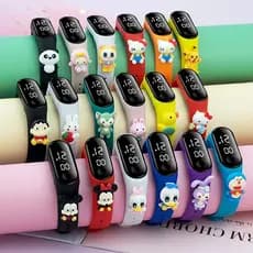 [Promoção] Relógio digital LED infantil à prova d'água com desenhos animados infantis/meninas