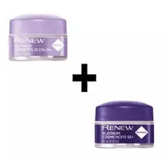 Kit Renew Platinum Avon Dia + Noite 55+ Mini