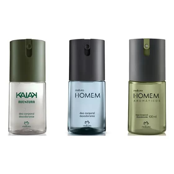 Kit C/3 Deo Corporal Masculino Natura Sortido