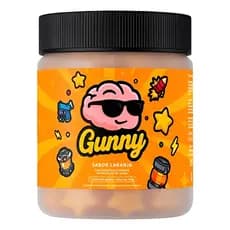 Gunny Suplemento Gamer em Gomas | Foco, Energia e Desempenho Mental | Zero Açúcar