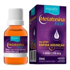 Melatonina Equaliv Fast Gotas Rápida Absorção Sabor Menta 30ml