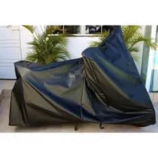 Capa Para Cobrir Moto 100% Couro Impermeável Forrada Proteção Anti-Uv Tamanho Universal