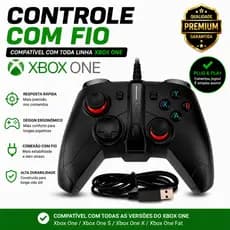 Controle Joystick Com Fio Usb Compatível Com Xbox One Pc Lançamento 2026