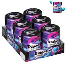 Chiclete Trident XGamers Framboesa E Limão Sem Açúcar 6 Unidades Garrafa 48,3g