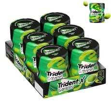 Chiclete Trident XGamers Sem Açúcar 6 Unidades 48,3g Garrafa Maracujá e Limão