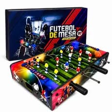 Mini Mesa de Pebolim Infantil Madeira Portátil Futebol Toto
