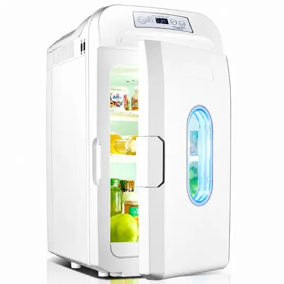 Mini Geladeira Portátil 28l Frigobar 12v 24v Caminhão Carro Branco