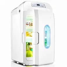 Mini Geladeira Portátil 28l Frigobar 12v 24v Caminhão Carro Branco