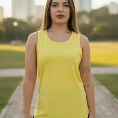 Regata Lisa Cavada com Elástico nas Costa Academia Fitness Promoção Copa do Brasil!!!