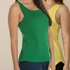 Camiseta Regata Nadadora Feminina verde e amarela Promoção Brasill!!