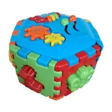 Brinquedo Infantil Cubo Interativo Anivamais Multisensorial 1 ano Divplast