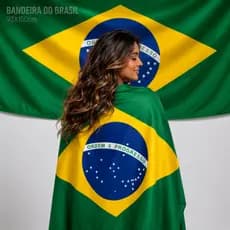 Bandeira Brasil Grande 92x150 Tecido Resistente Alta Durabilidade Decoração Para Copa E Eventos