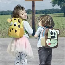 Mochila Infantil Animal Bicho Zoo Creche Passeio WL-8039