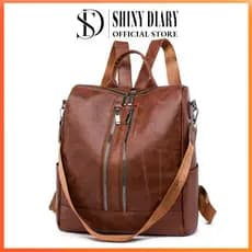 Mochila Bolsa Feminina GRANDE Escolar Trabalho Viagem Couro Sintéticos Mochila Feminina Reforçada