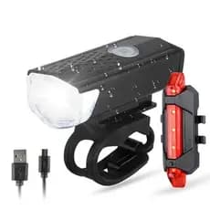 Kit de Lanterna e Farol de Bicicleta com Luz Ultra LED à Prova d'Água Ideal Trilha Para Bike