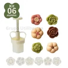 Kit Ejetor Max Flores Para Modelar Massas Doces e Brigadeiros até 25g