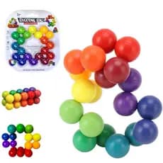 Brinquedo Sensorial Educativo de Bolinhas Montessori Alívio Do Estresse Ansiedade Inseparável