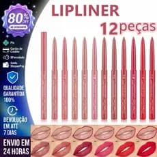 12 Pçs/Set Lipliner Lápis Desenhar Esboço A Linha Labial Caneta Matte Batom De Longa Duração Rosa Veludo Maquiagem