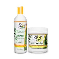 Kit de Shampoo e Máscara de Tratamento 450g Nutritivo Silicon Mix Bambú