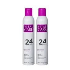 Kit Hair Spray Vital Care 24 horas, 400ml (com 2 unids) – Hairspray finalizador Fixação Extrema