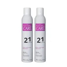 Kit Hair Spray Vital Care 21h, 400ml (com 2 unids) - Hairspray finalizador de Fixação Forte