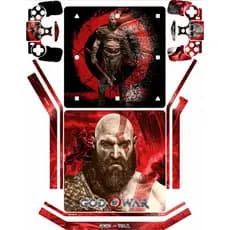 Adesivo Skin Playstation Ps4 Slim + Controles God Of War