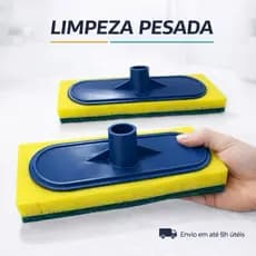 Kit 2 Lava Piso Azulejo Esfregão Esponja Abrasiva, limpeza Banheiro ,Cozinha, sua casa mais Limpa