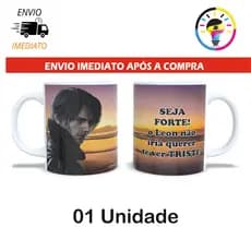 Caneca Personalizada Seja Forte Leon Resident Evil - Meme