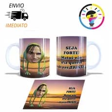 Caneca Personalizada Matuê meme Seja forte - Presente
