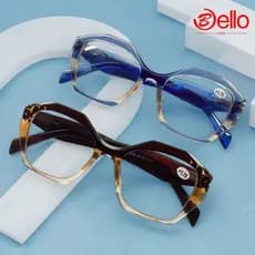 Óculos de Grau Para Leitura Perto +1.00 ao +4.00 Feminino armações de óculos grande UO224 em formato de gato da moda