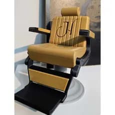 Miniatura de Cadeira de Barbeiro Personalizada com Logo – Decorativa em Impressão 3D