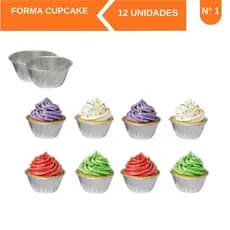 FORMA DE CUPCAKE – Nº 1 - EM FLANDRES -  12 PEÇAS