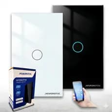 Interruptor Inteligente Wi-Fi Lite 1 Botão Smart Touch Alexa Original Nova Digital