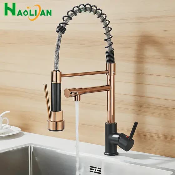 Torneira Cozinha Gourmet Monocomando Com Móvel Spray Misturador Mono Comando Articulado