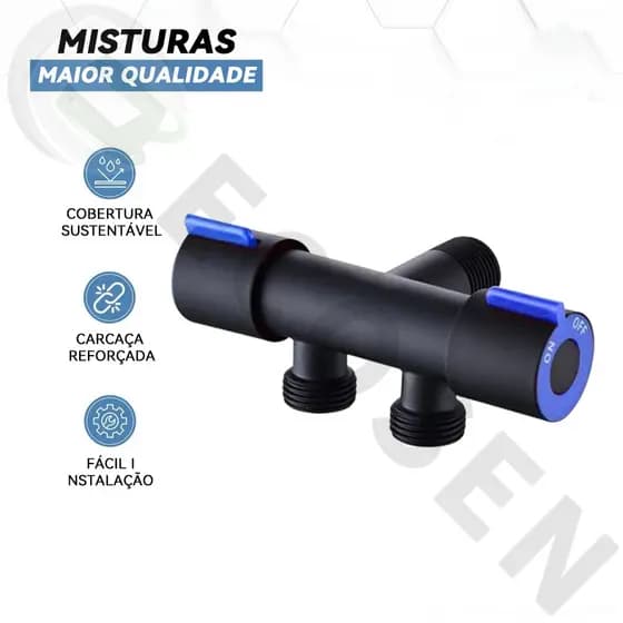 Registro Válvula Dupla Saída 1/2 P/ Banheiro Lavabo