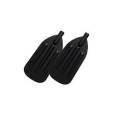 Kit Pá De Remo Universal Pesca para Barco Cor Preta Reforçada Leve Resistente Durável Acessório Portátil Pescaria