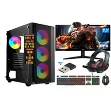 Pc Computador Gamer I7 - 16gb Ssd 480gb Placa Video 4gb W10 500w Monitor 21,5" + Wifi