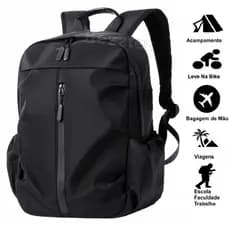 Mochila Bolsa Impermeável Escola Trabalho viagens Masculino/Feminino Compartimento notebook