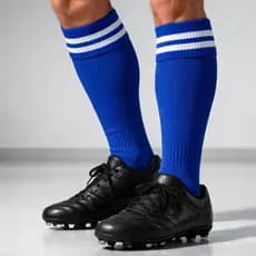 Meião Futebol Listrado Cano Alto Profissional Adulto e Juvenil Kit 1/3/5 Pares Treino e Jogo Alta Compressão 37 ao 43
