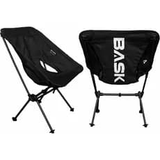 Cadeira Camping Bask Alumínio Dobrável Ultraleve Oxford 600D Bolsa Transporte Praia Pesca Acampamento