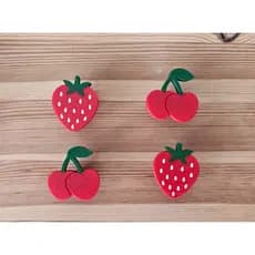 Puxador Morango e Cereja para Gavetas e Portas | Decorativo | Impressão 3D PLA