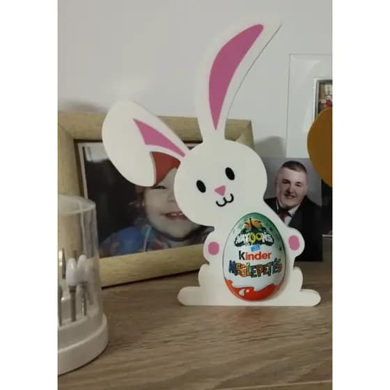 Suporte para Kinder Ovo- Coelho de Páscoa