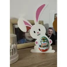 Suporte para Kinder Ovo- Coelho de Páscoa